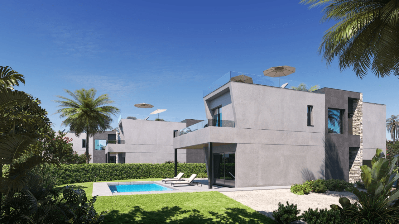 Villa moderne en construction à Calpe.
