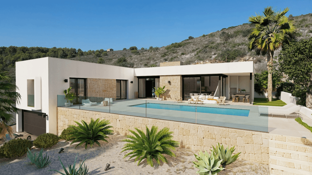 Villa moderne de 3 chambres avec piscine à Benitachell