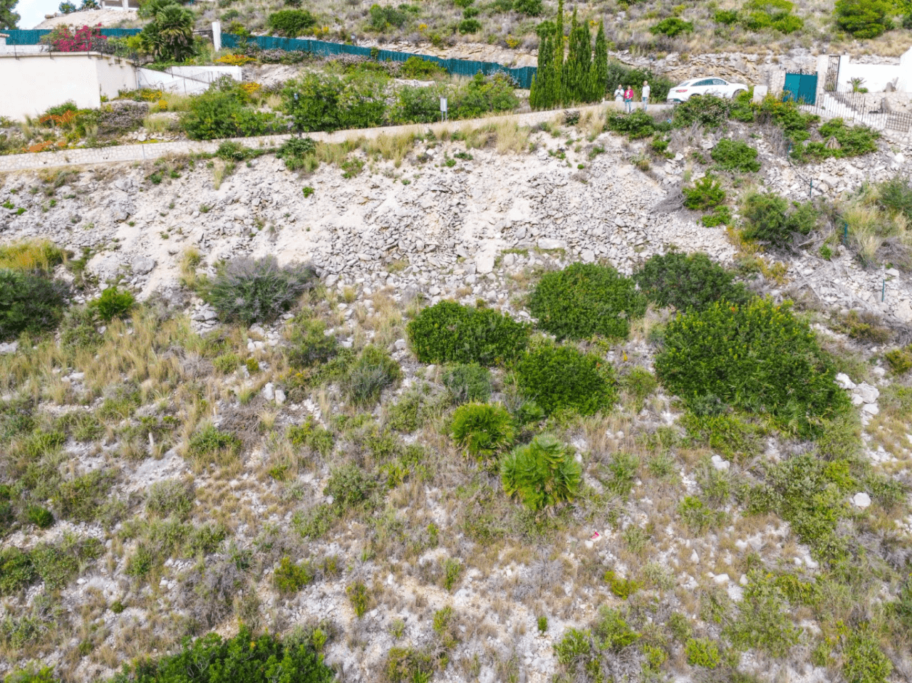 Villa neuve exclusive de style ibizien avec piscine et vue panoramique sur la montagne à Pedreguer.