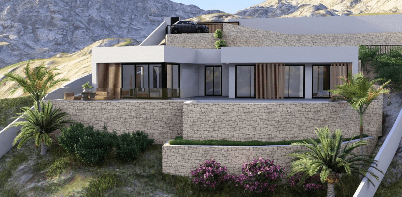 Villa moderne de style ibicain à Pedreguer