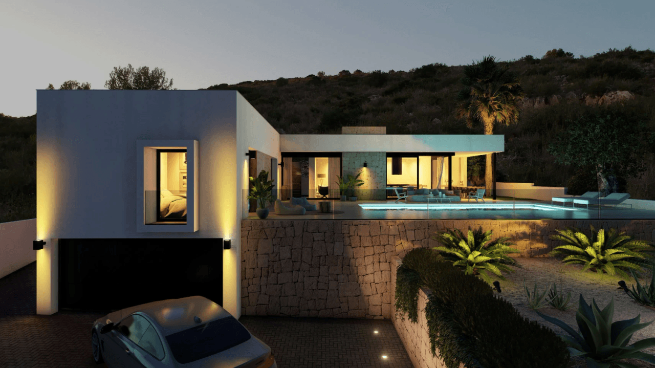Villa moderne de 3 chambres avec piscine à Benitachell