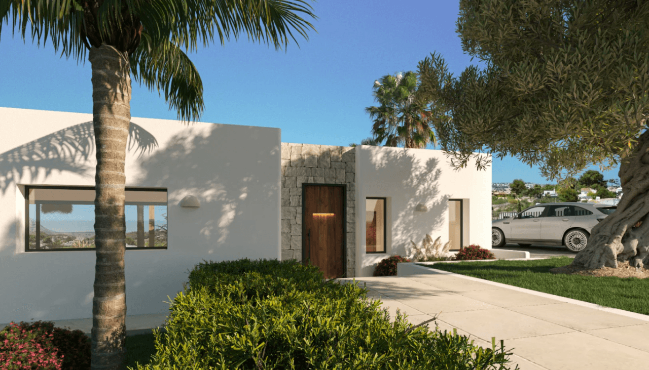 Projet de villa moderne avec vue sur la montagne et piscine à vendre à Javea