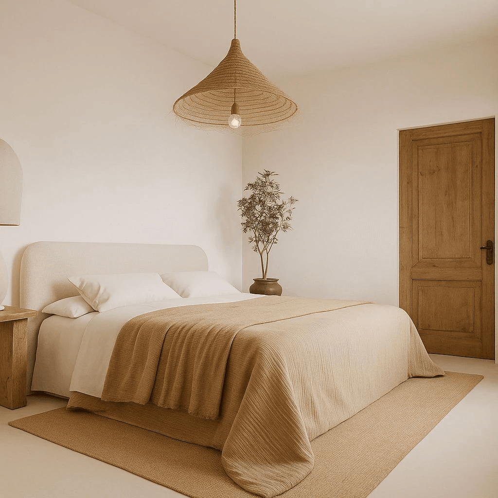 Villa de diseño exclusiva estilo Ibiza en Pedreguer con vistas panorámicas a la montaña.