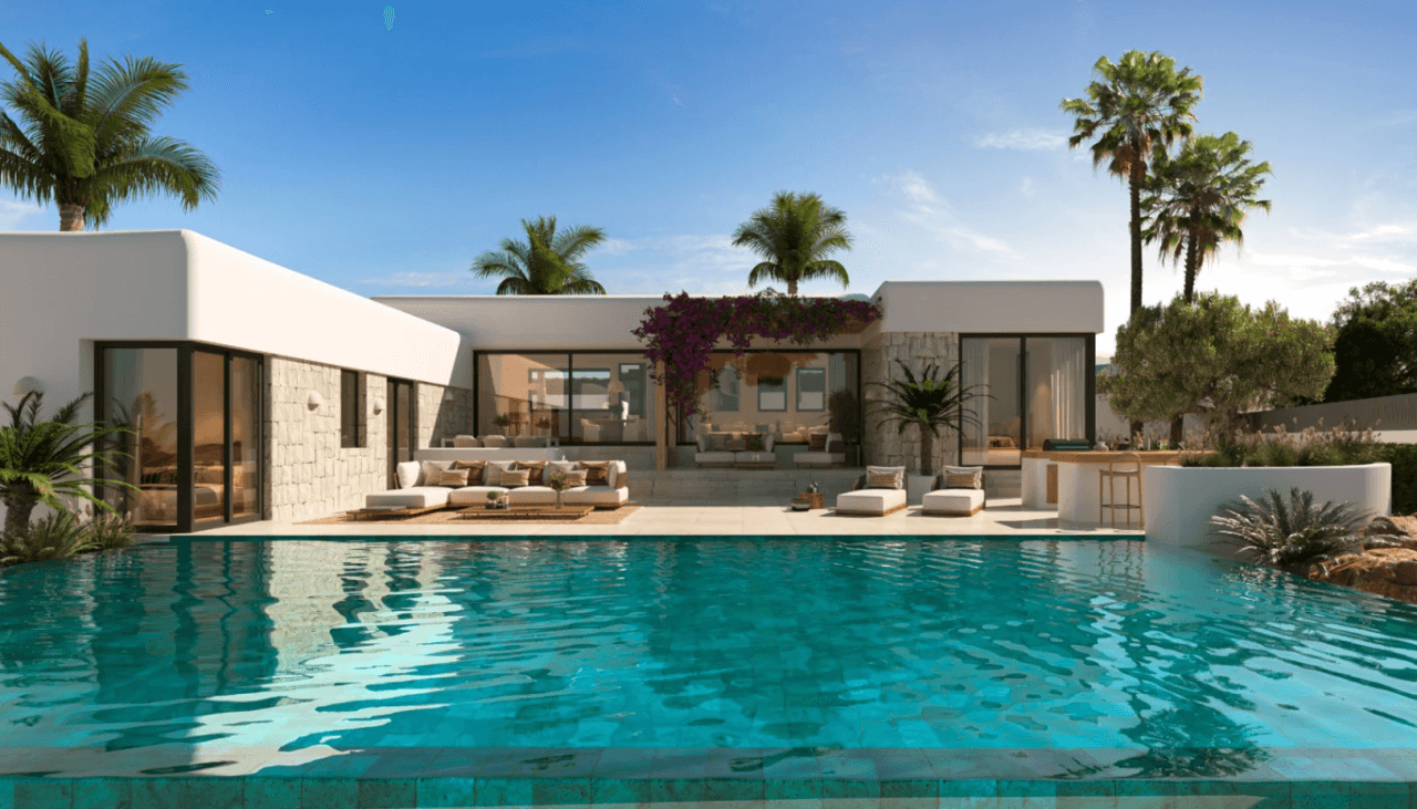 Moderne 3-Schlafzimmer-Villa mit Pool und Bar zu verkaufen in Javea, Costa Blanca