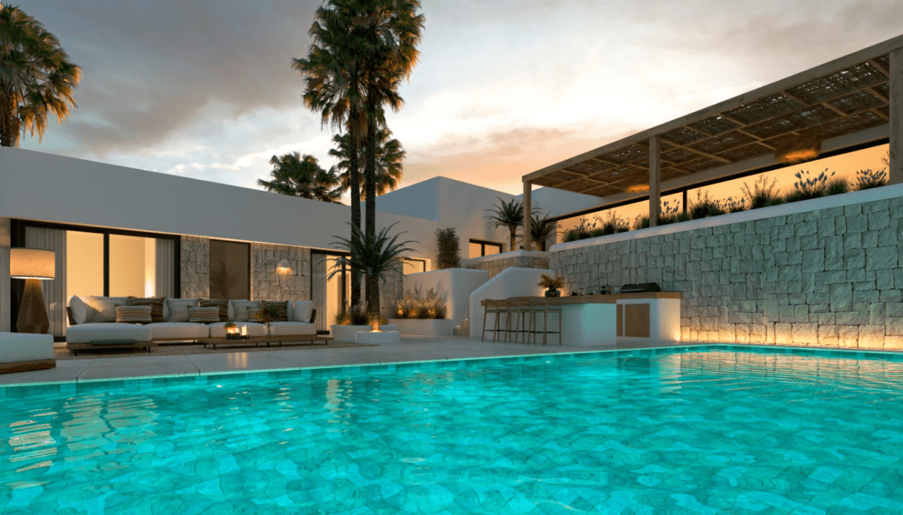Projet de villa moderne avec vue sur la montagne et piscine à vendre à Javea