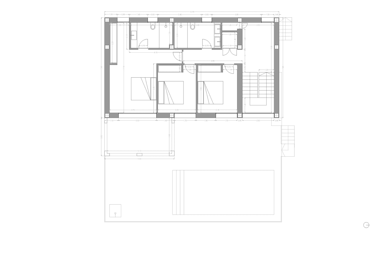 À vendre : Spacieux chalet avec 3 chambres et piscine