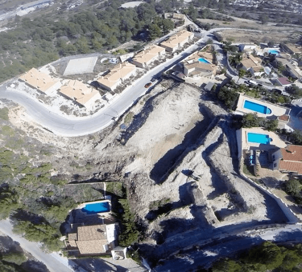 Parcelle à bâtir avec vue mer en vente à Calpe