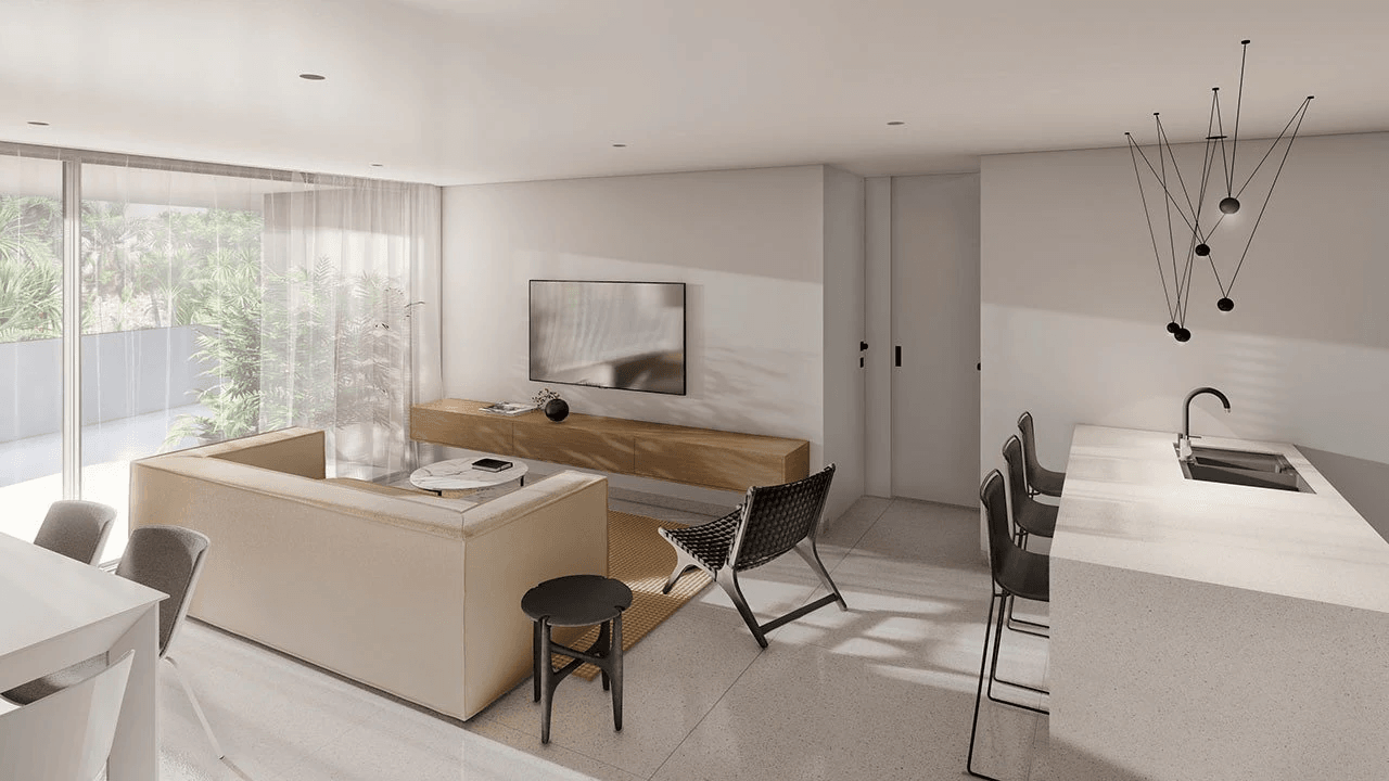 Penthouses de 2 chambres et 2 salles de bain dans un complexe privé avec piscine communautaire et SPA
