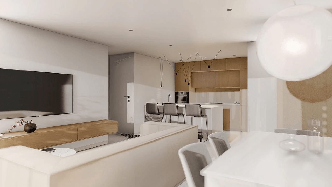 Penthouses de 2 chambres et 2 salles de bain dans un complexe privé avec piscine communautaire et SPA