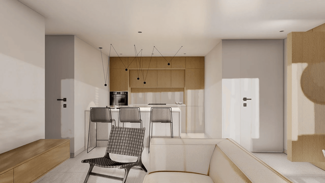Penthouses de 2 chambres et 2 salles de bain dans un complexe privé avec piscine communautaire et SPA