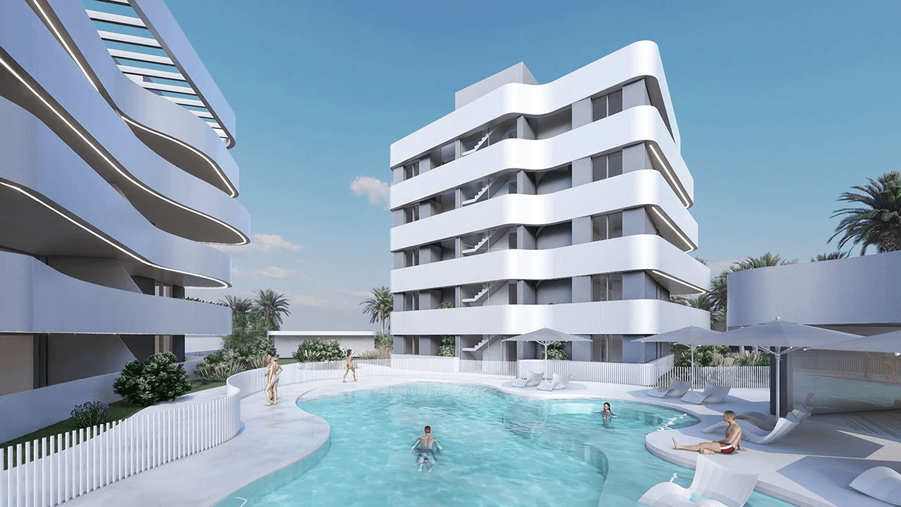 Penthouses de 2 chambres et 2 salles de bain dans un complexe privé avec piscine communautaire et SPA