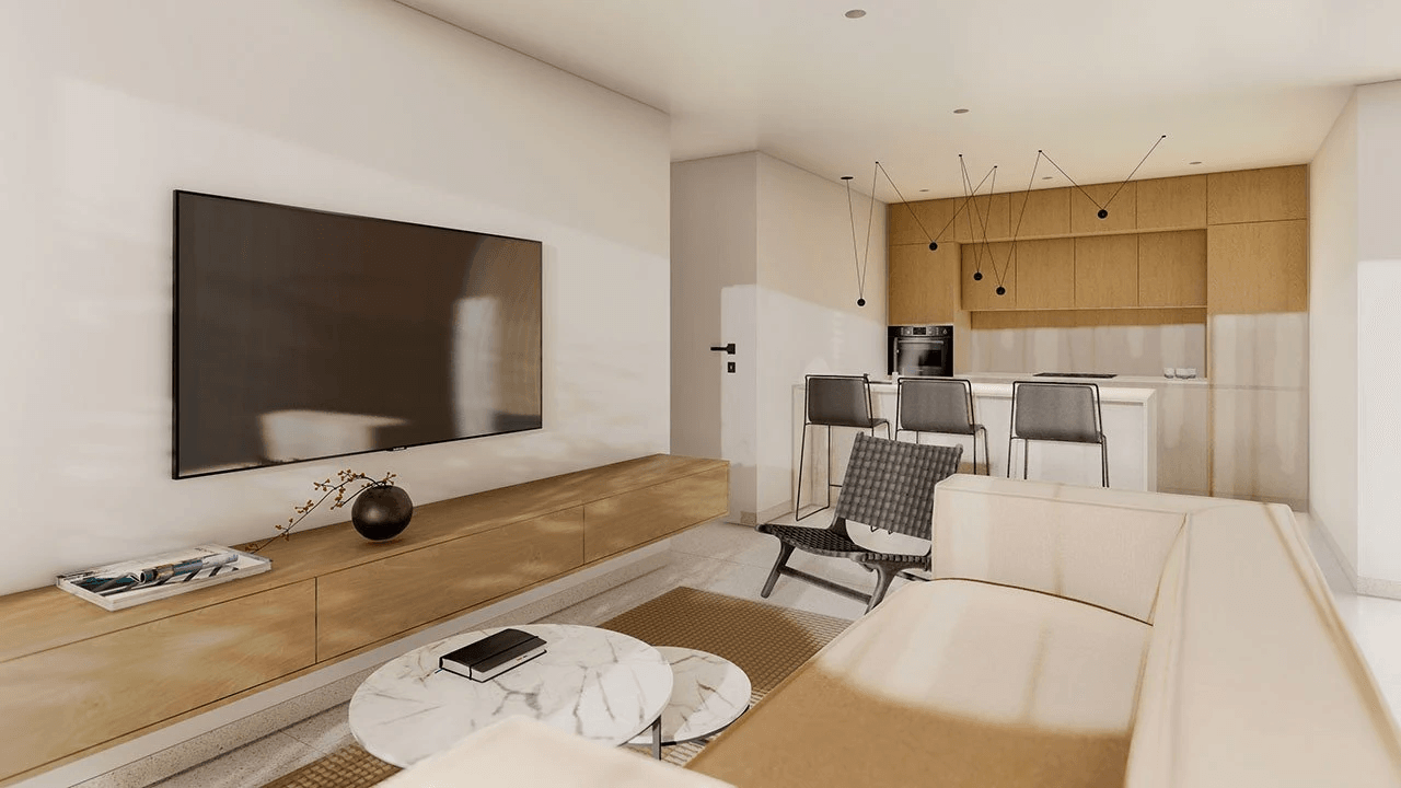 Penthouses de 2 chambres et 2 salles de bain dans un complexe privé avec piscine communautaire et SPA