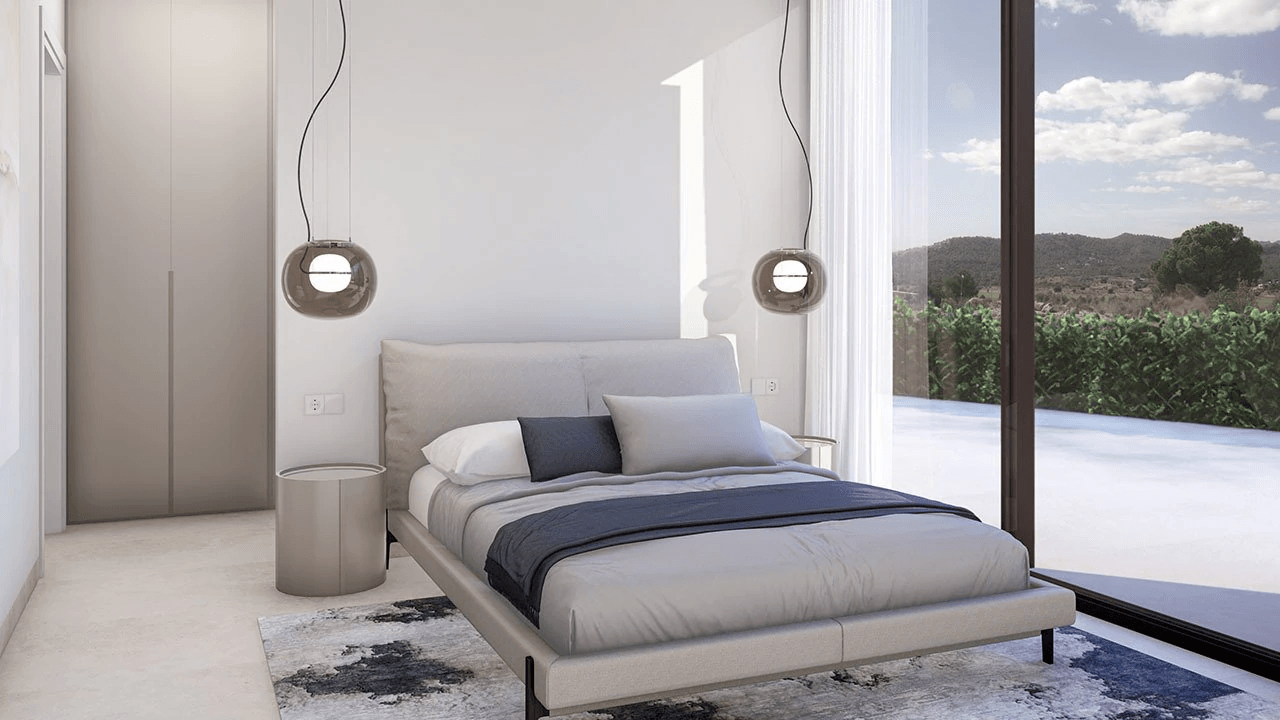 Villas exclusives avec 3 chambres, 3 salles de bain, W.C., piscine privée et toit-terrasse avec vue sur la mer
