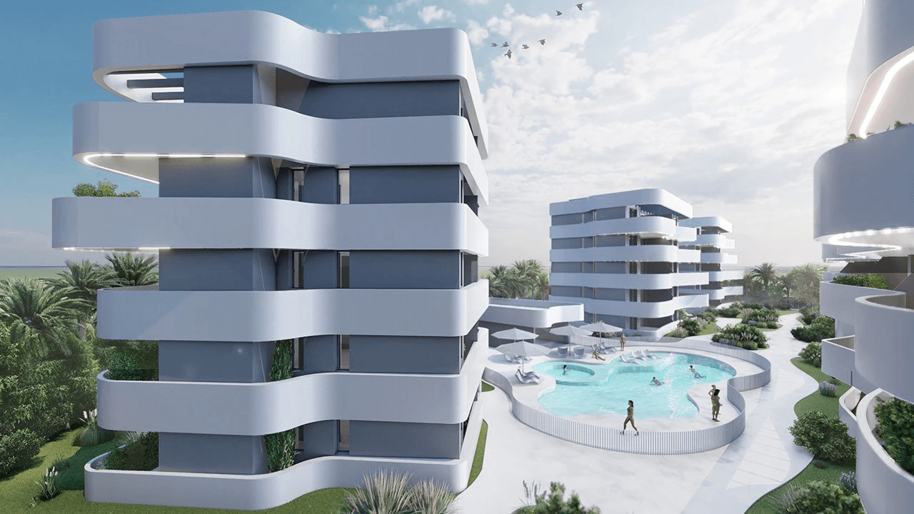 Penthouses de 2 chambres et 2 salles de bain dans un complexe privé avec piscine communautaire et SPA