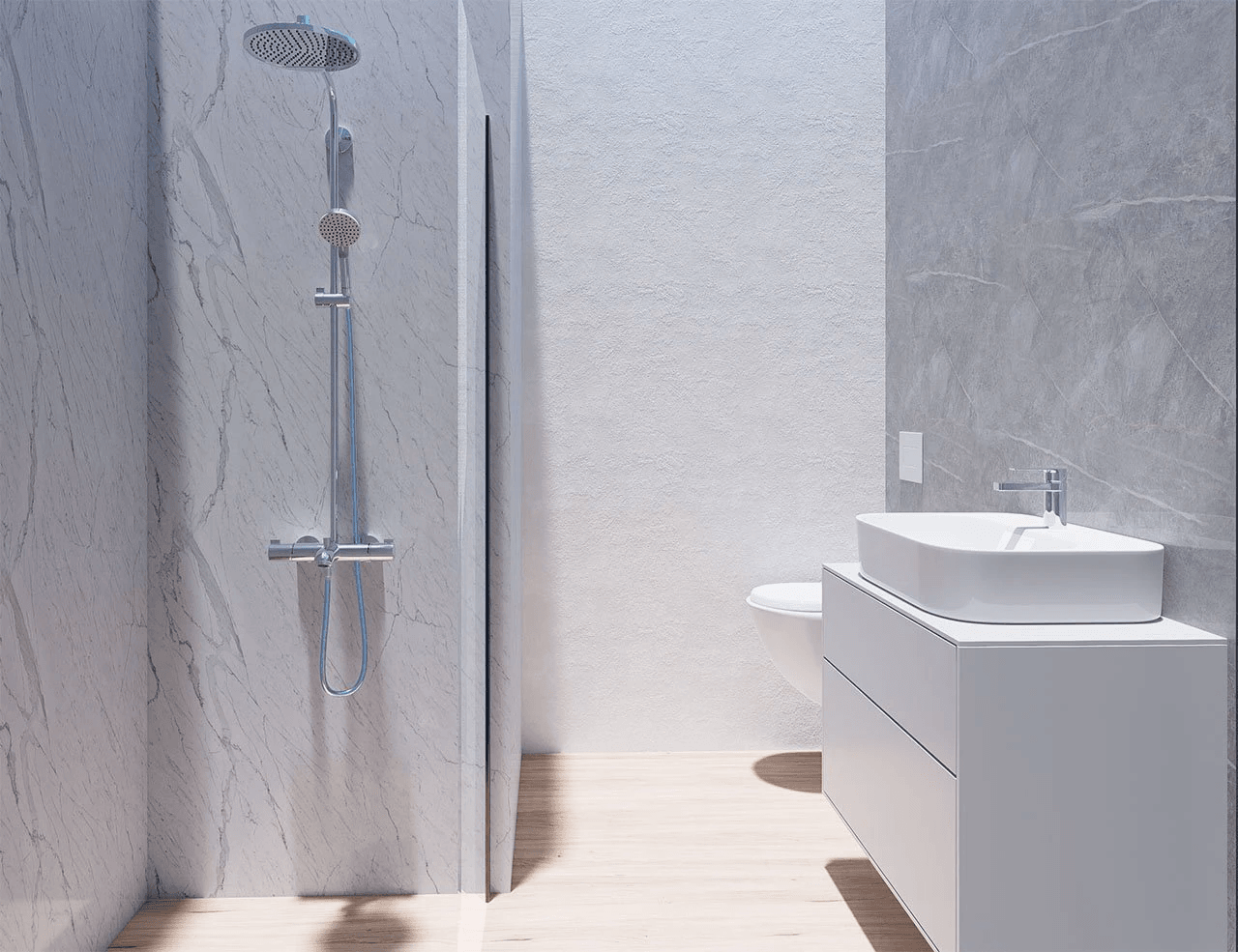 Appartements de 2 chambres et 2 salles de bain au rez-de-chaussée avec 2 terrasses, stationnement en option et piscine communautaire