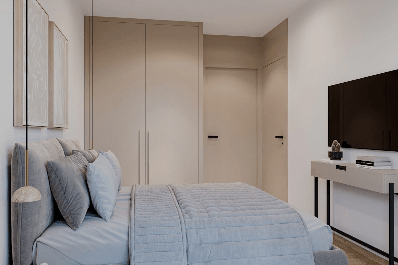 Appartements au dernier étage de 2 chambres à coucher, 2 salles de bain, air conditionné et piscine commune dans le complexe La Finca Golf