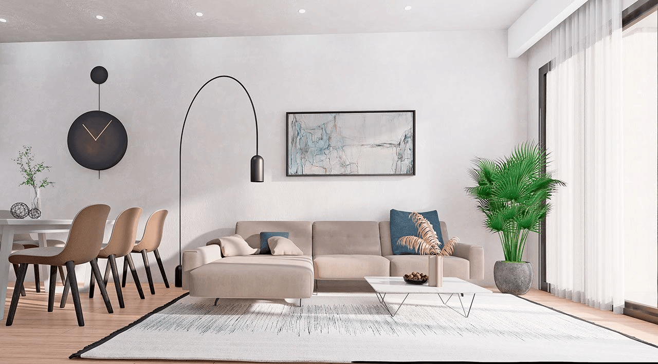 Appartements de 2 chambres et 2 salles de bain au rez-de-chaussée avec 2 terrasses, stationnement en option et piscine communautaire