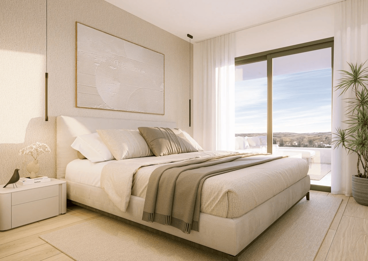 Appartements avec 3 chambres, préinstallation de climatisation et piscine communautaire