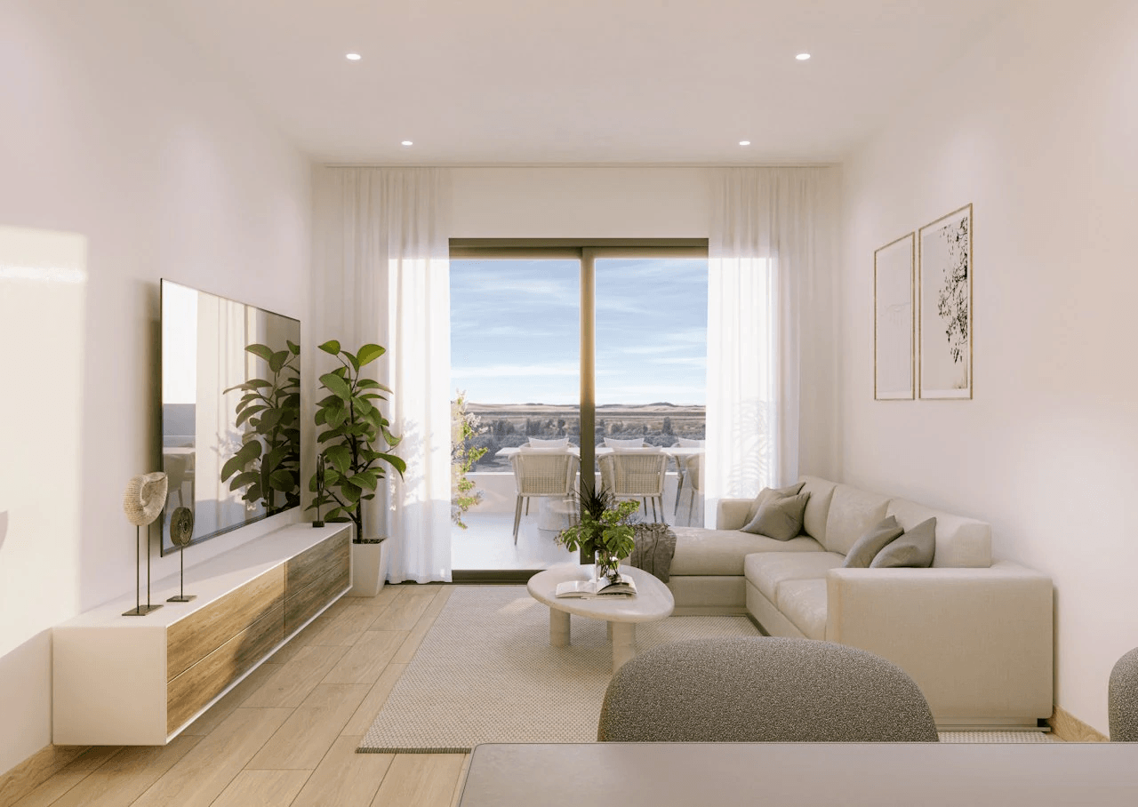 Penthouses avec 2 chambres, préinstallation de climatisation et piscine communautaire