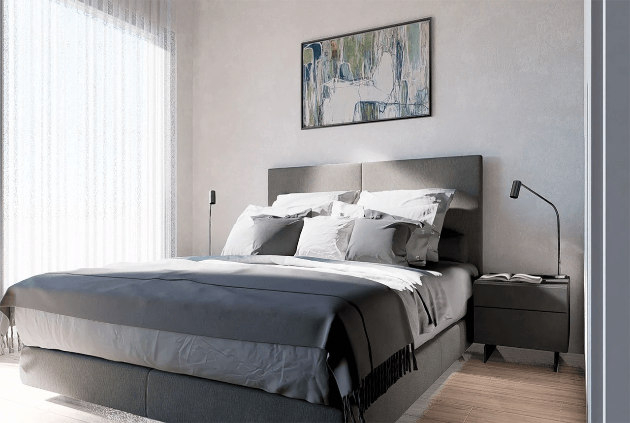 Appartements de 2 chambres et 2 salles de bain au rez-de-chaussée avec 2 terrasses, stationnement en option et piscine communautaire