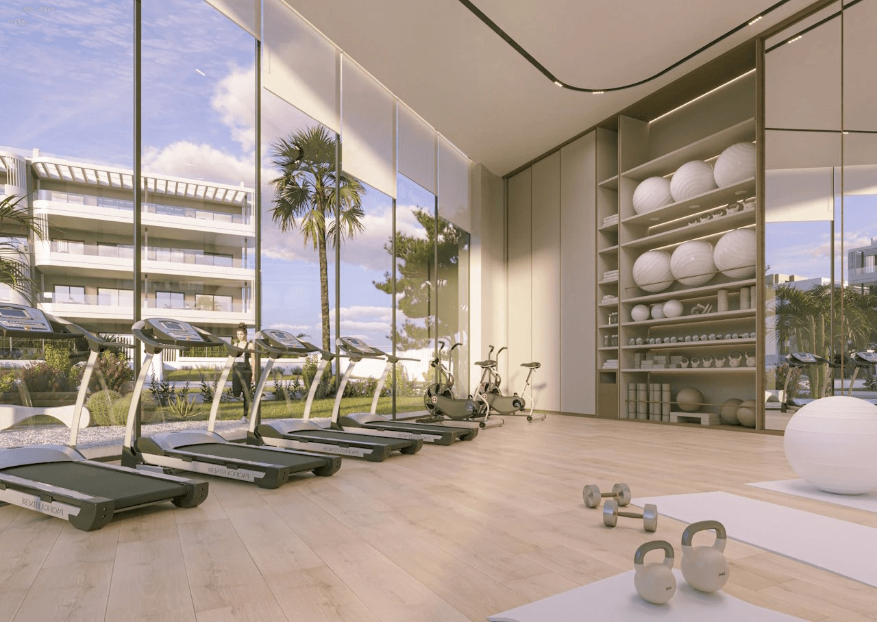 Penthouses avec 2 chambres, préinstallation de climatisation et piscine communautaire