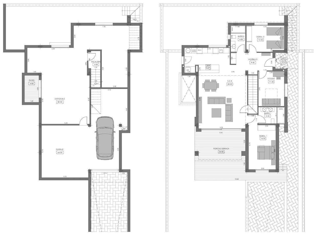 Villa de 3 chambres à coucher, 2 salles de bain, air conditionné, sous-sol/garage et piscine privée dans le complexe La Finca Golf