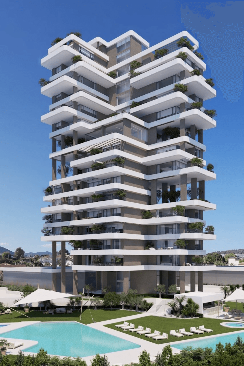 Appartements de luxe avec 3 chambres à coucher et vue sur la mer dans un développement exclusif avec piscines à débordement et spa/espace détente