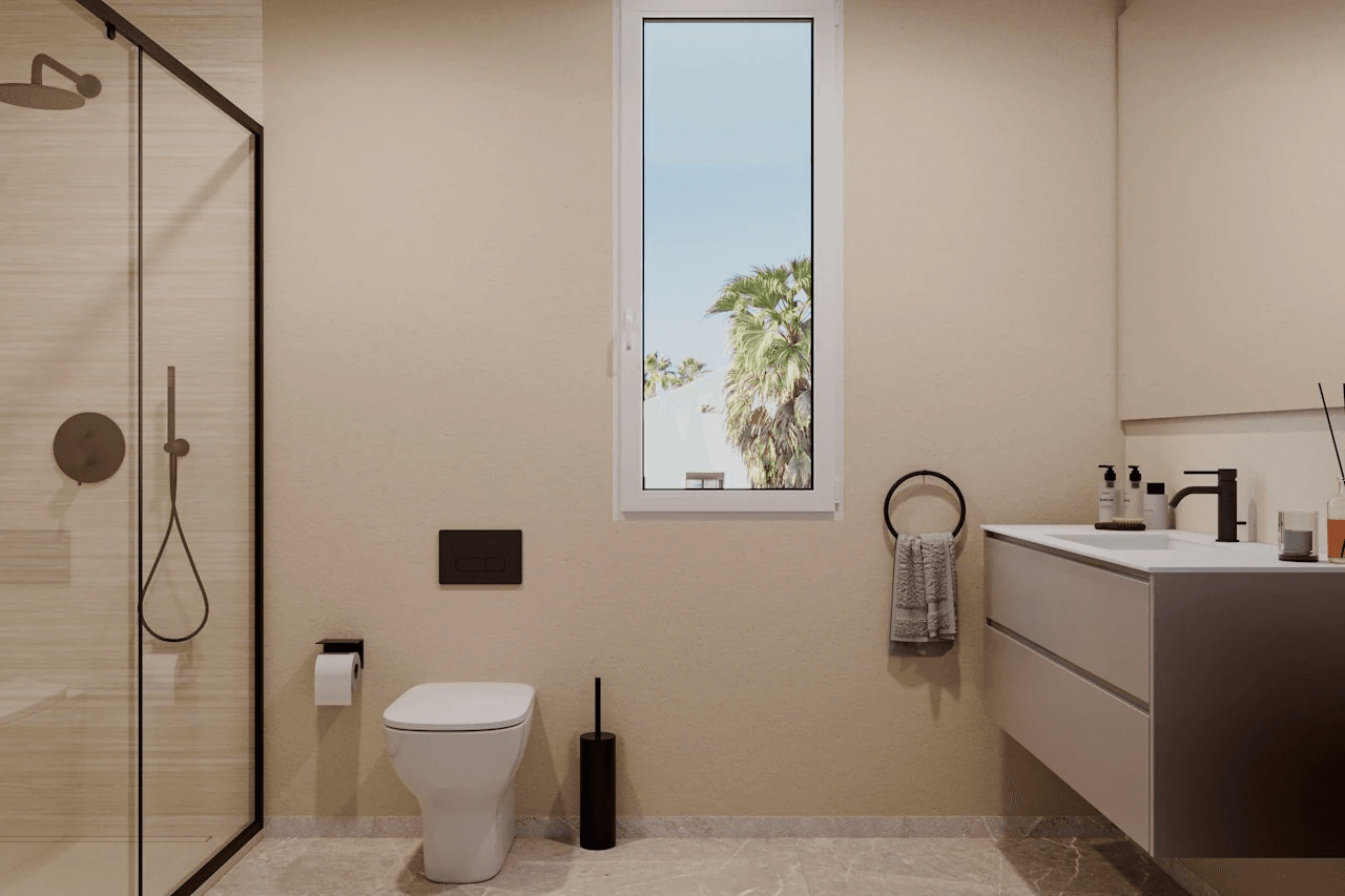 Villa jumelée de 3 chambres à coucher, 2 salles de bain, air conditionné et piscine privée dans le complexe La Finca Golf