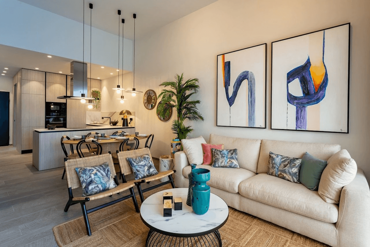 Maisons jumelées de 3 chambres à coucher, 2 salles de bain, air conditionné et piscine privée dans un complexe de golf