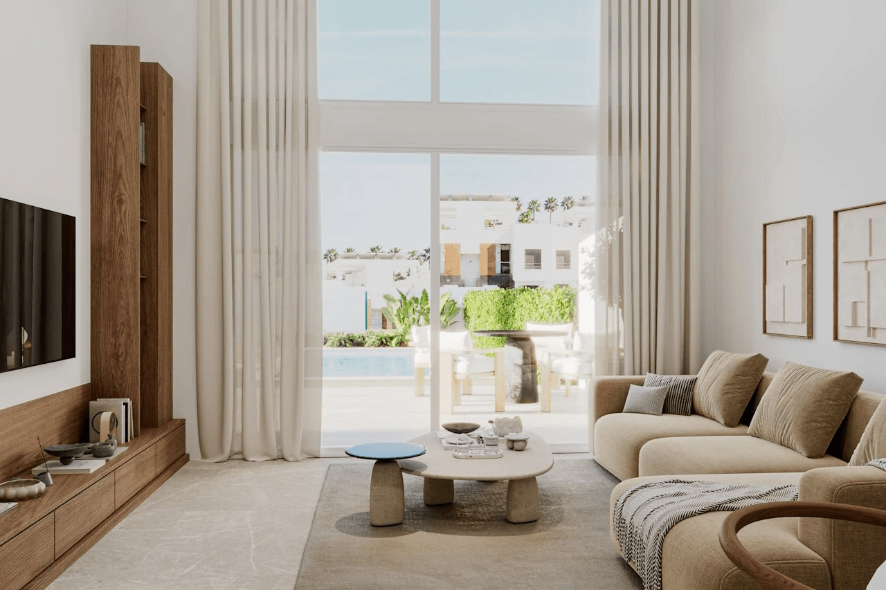 Villa jumelée de 3 chambres à coucher, 2 salles de bain, air conditionné et piscine privée dans le complexe La Finca Golf