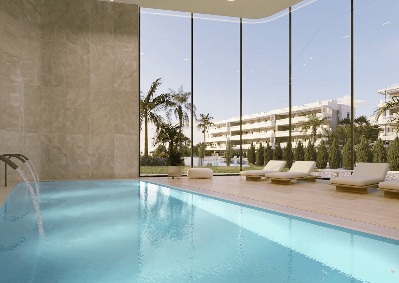 Appartements avec 3 chambres, préinstallation de climatisation et piscine communautaire