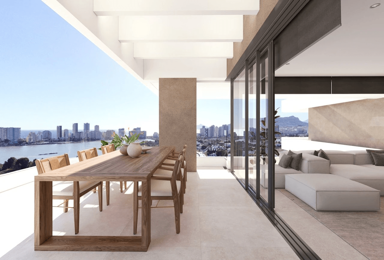 Appartements de luxe avec 3 chambres à coucher et vue sur la mer dans un développement exclusif avec piscines à débordement et spa/espace détente