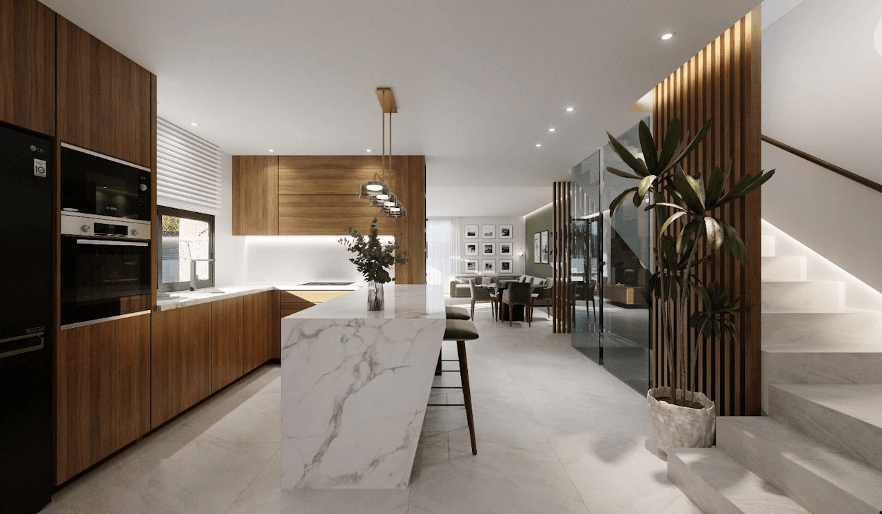 Villas de 3 dormitorios y 3 baños con semi-sótano y piscina privada en un fantástico Resort con lago propio