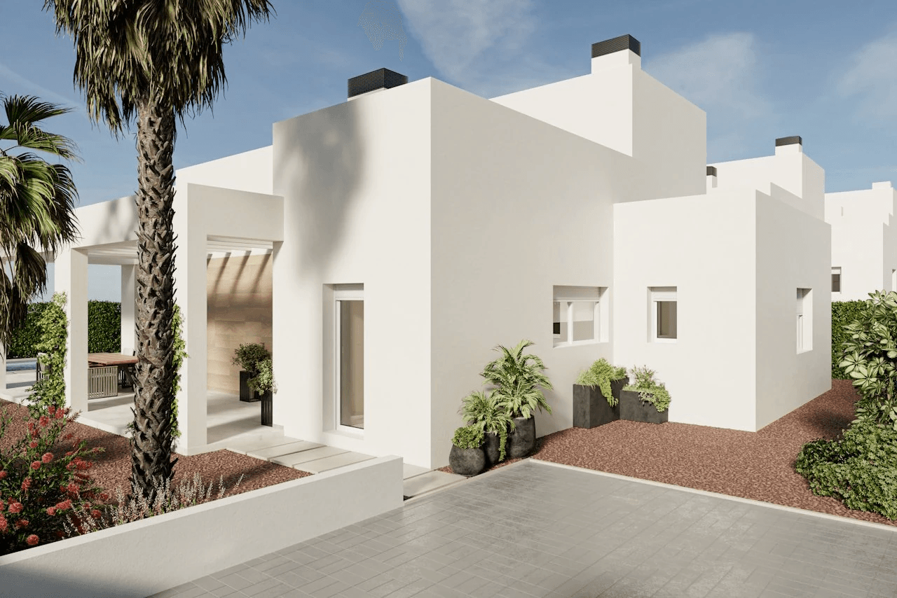 Villen mit 4 Schlafzimmern, 3 Bädern, Klimaanlage, Privatpool und Keller im wunderschönen La Finca Golf Komplex