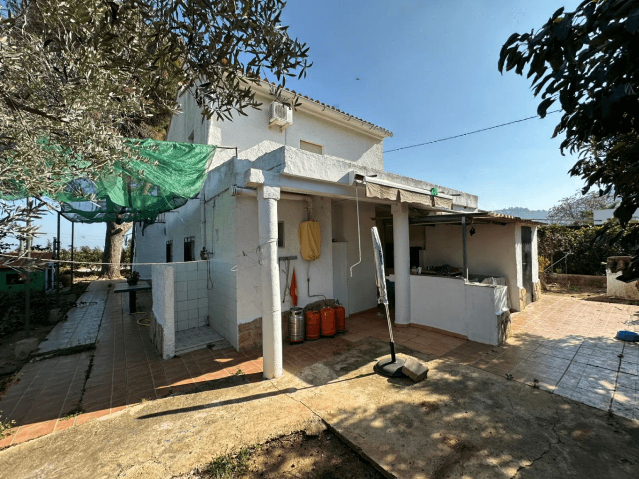 Maison de campagne avec 2 logements et vue sur la mer à Pego
