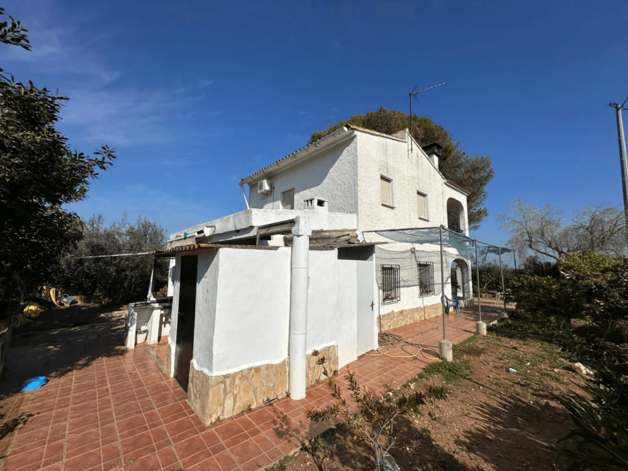 Maison de campagne avec 2 logements et vue sur la mer à Pego