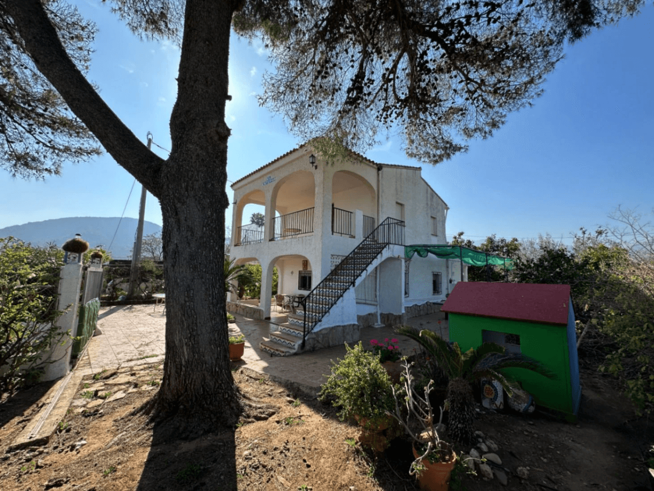 Maison de campagne avec 2 logements et vue sur la mer à Pego