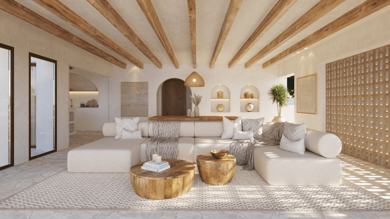 Villa mediterránea al estilo de Ibiza con vistas al Montgó – Jávea