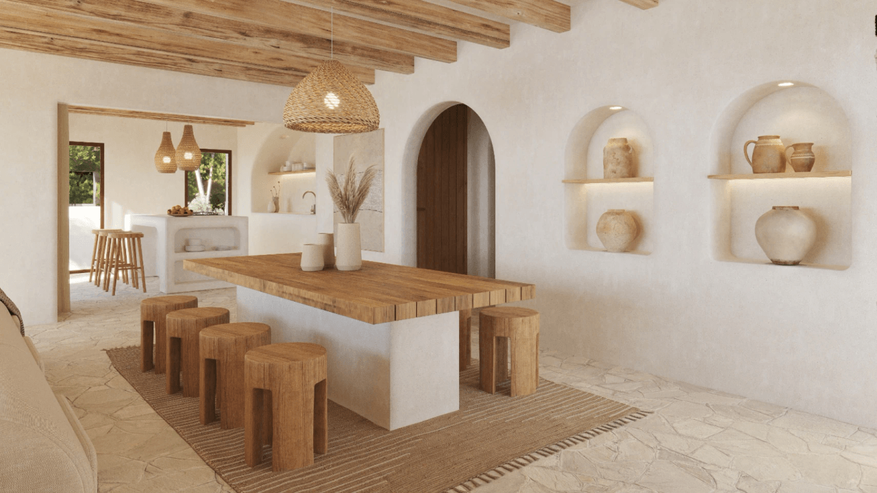 Villa mediterránea al estilo de Ibiza con vistas al Montgó – Jávea
