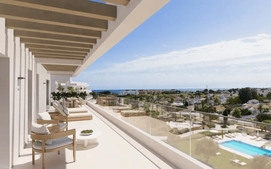 Appartement neuf avec 2 chambres à 200 m de la plage