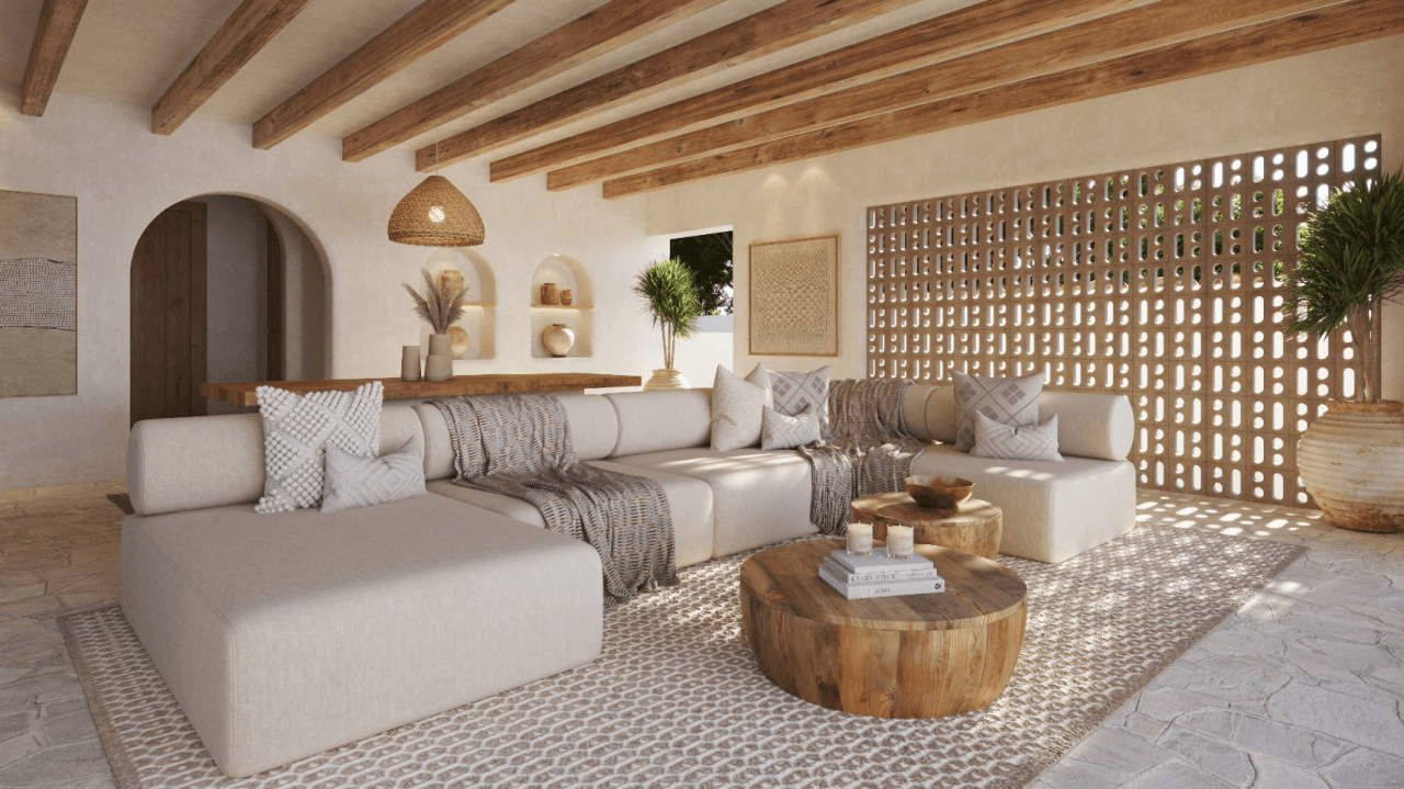 Villa mediterránea al estilo de Ibiza con vistas al Montgó – Jávea