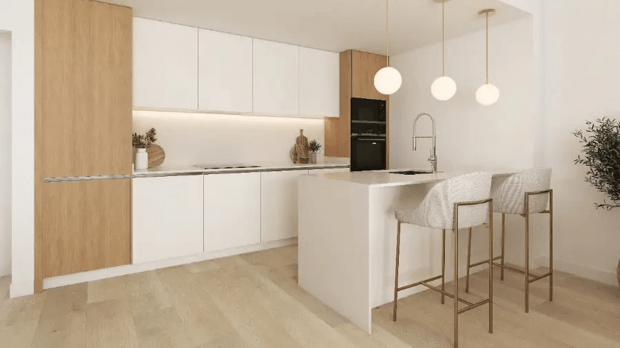 Appartement neuf avec 3 chambres à 200 m de la plage
