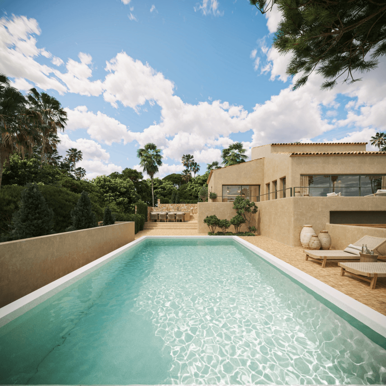 Villa mediterránea al estilo de Ibiza con vistas al Montgó – Jávea