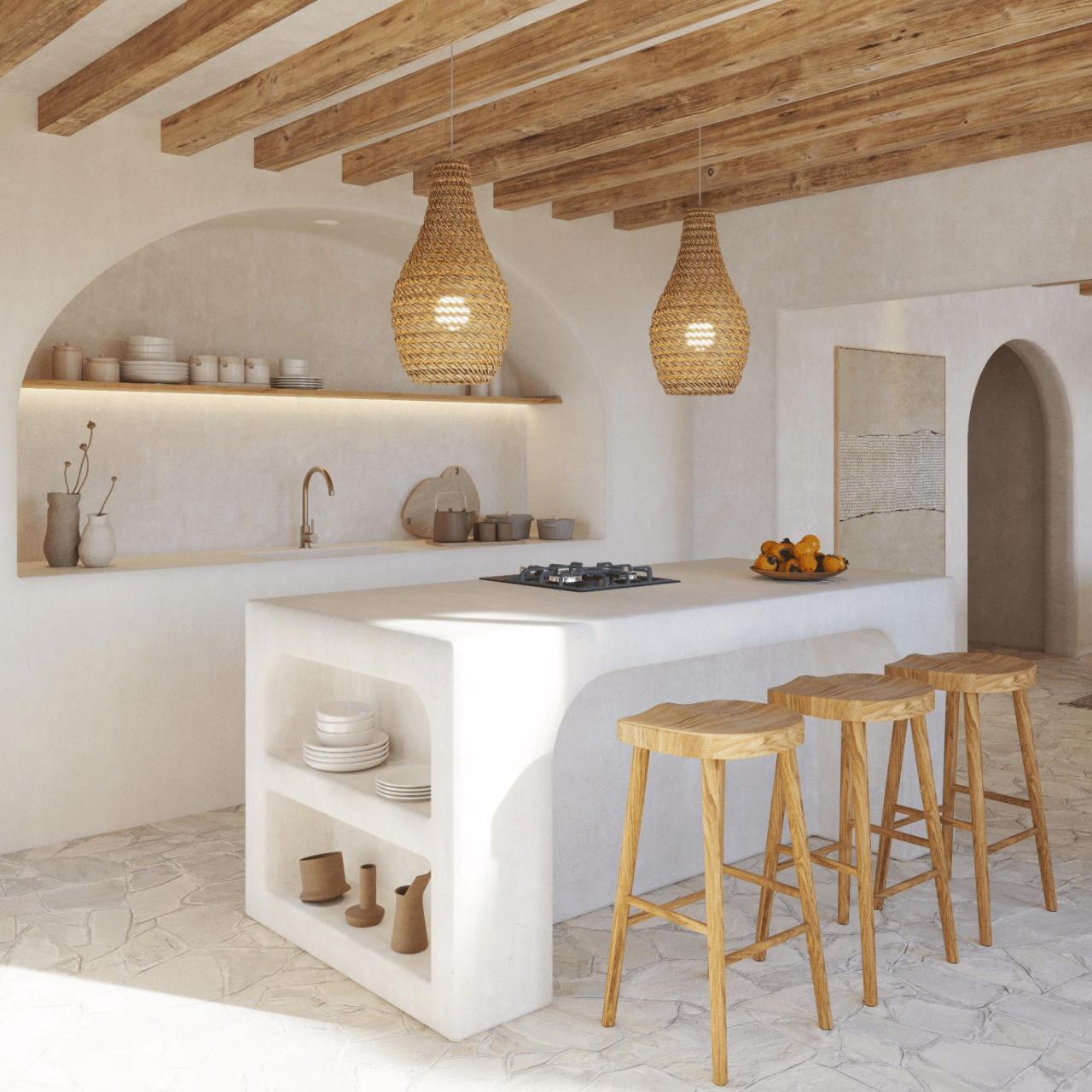 Villa mediterránea al estilo de Ibiza con vistas al Montgó – Jávea