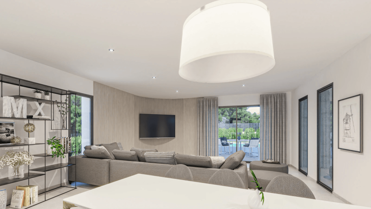 Modernes Neubauprojekt mit herrlichem Meerblick in attraktiver Baulücke in Beniarbeig