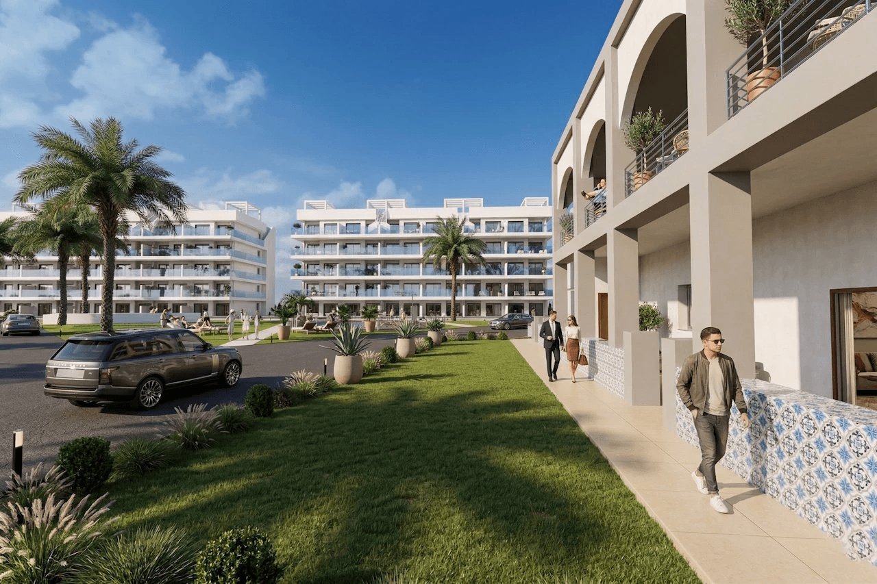 Penthouses de 2 chambres et 2 salles de bain avec toit-terras dans un complexe privé avec piscine et spa communautaires