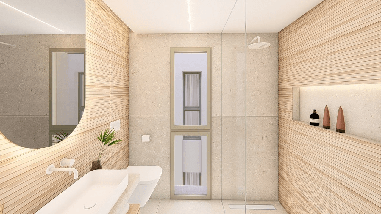 Penthouses de 2 chambres avec piscine commune, situées dans un complexe de golf à seulement 500 m de la plage