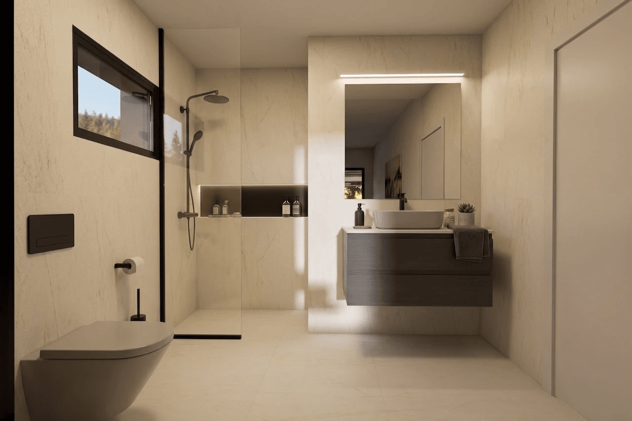 Apartamentos de 3 dormitorios y 2 baños en una urbanización cerrada con piscina comunitaria y spa