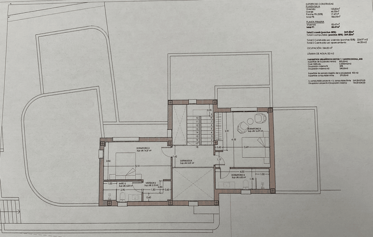 Modernes Neubauprojekt mit herrlichem Meerblick in attraktiver Baulücke in Beniarbeig