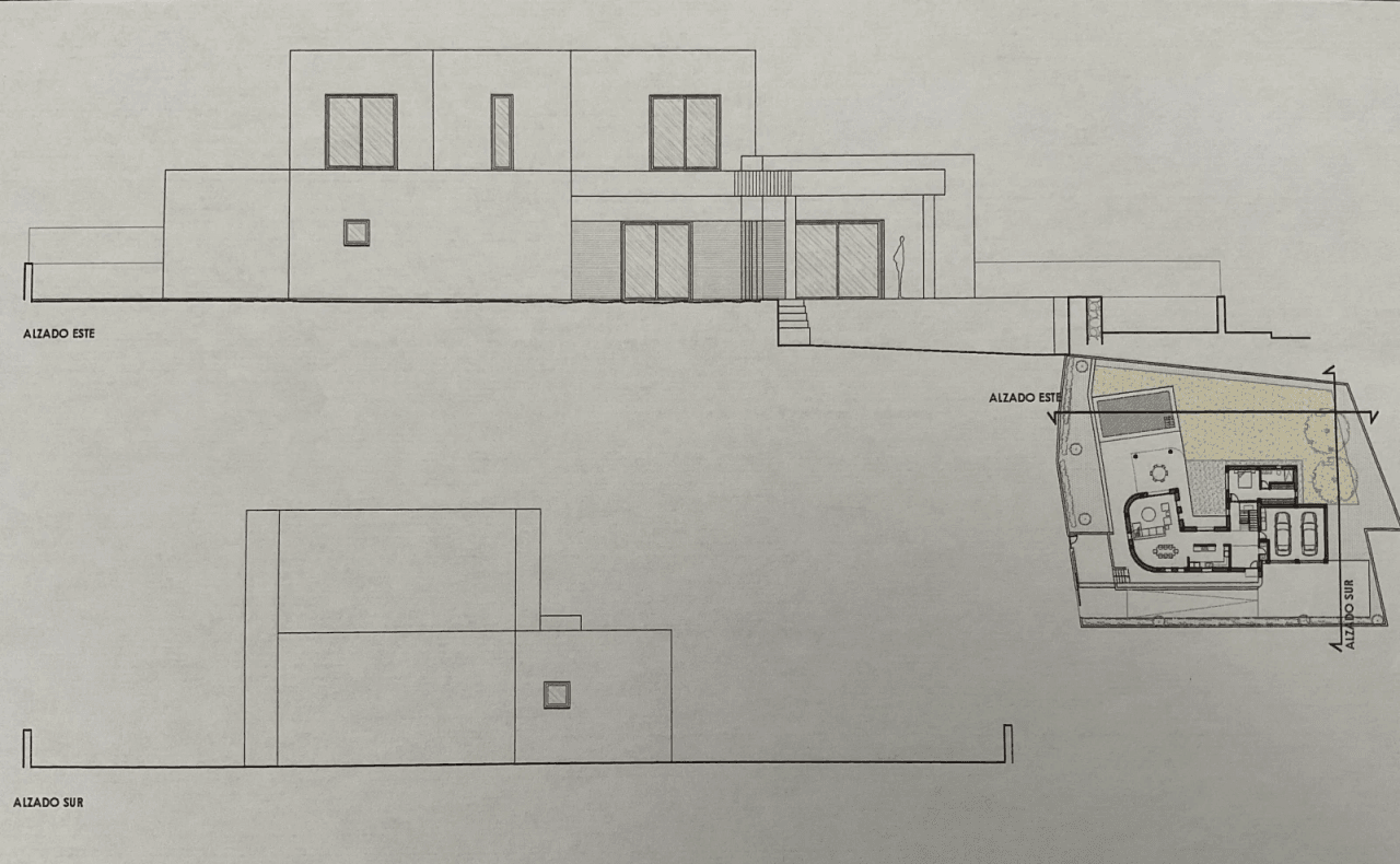 Modernes Neubauprojekt mit herrlichem Meerblick in attraktiver Baulücke in Beniarbeig